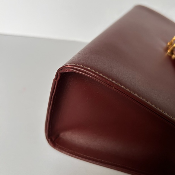 Cartier Vintage Bordeaux Top Handle Bag Les Must De Cartier - Picture 12 of 16
